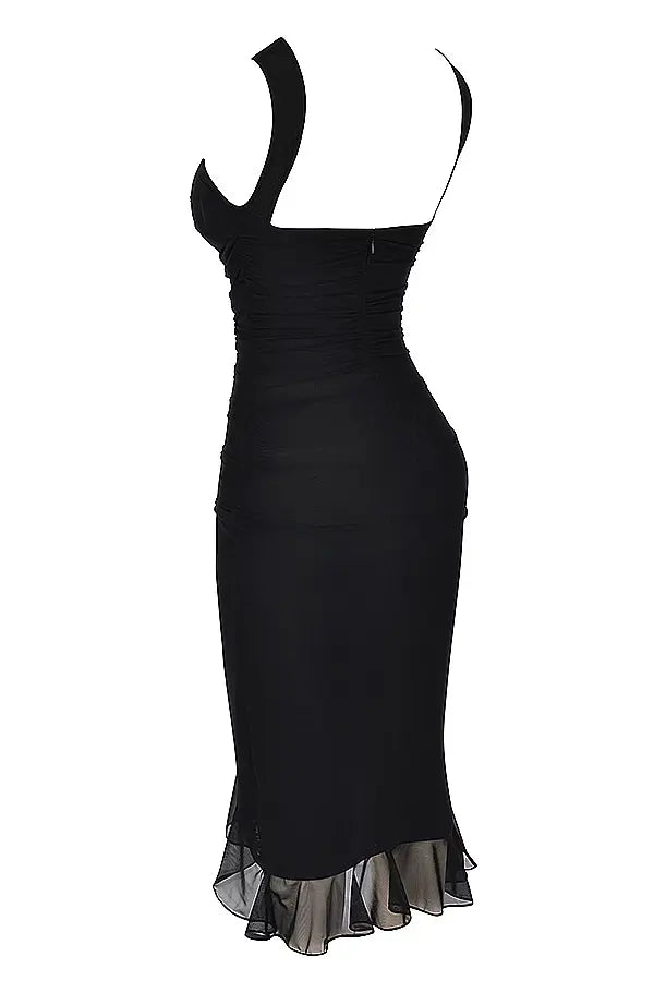 Maureen | Elegant Charlotte Ruffle Midi Dress for All Occasions - Image 6
