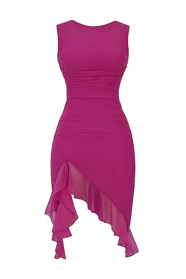Maureen | Elegant Charlotte Ruffle Midi Dress for All Occasions - Image 12