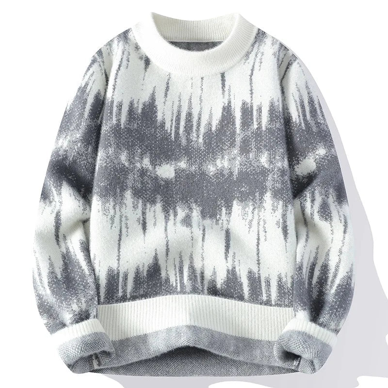 Wayne | Men's Relaxed Fit Tie-Dye Pullover Sweater - Image 2