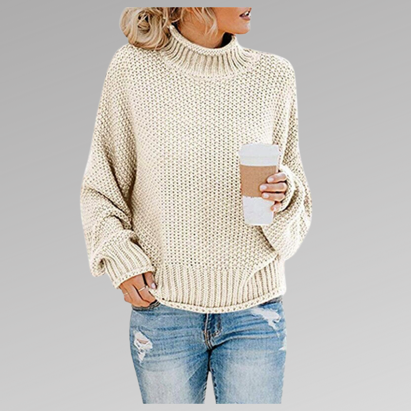 Allison | Women's Oversized Turtleneck Sweater - Image 9