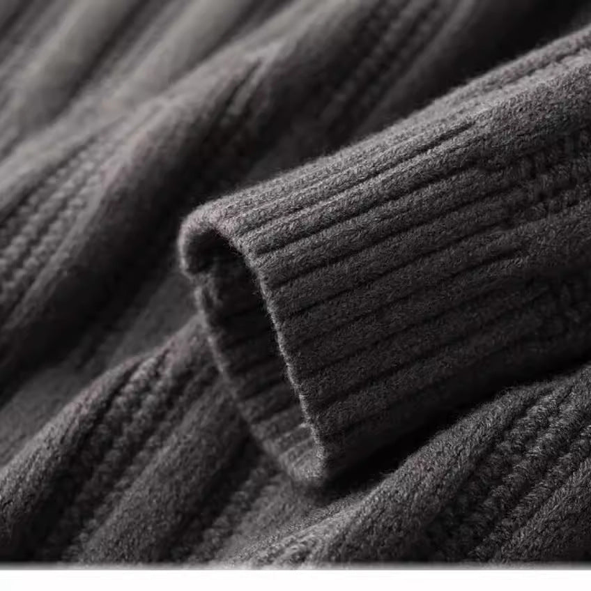 Lenny | Men's Ribbed Polo Collar Sweater - Image 7