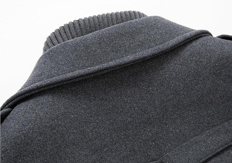 Randall | Men's Double-Breasted Pea Coat - Image 7