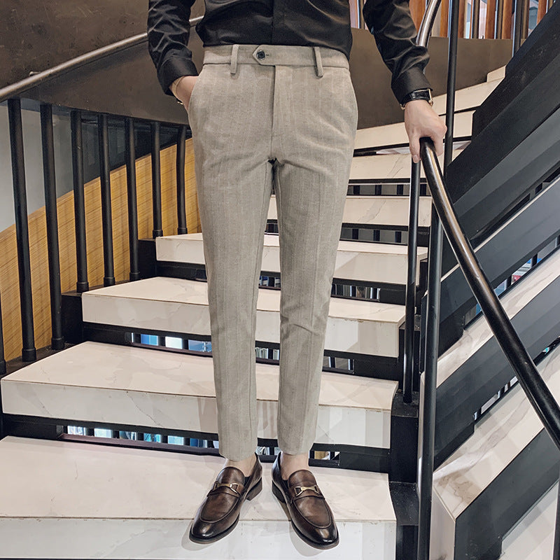 Lawson | Men's Slim-Fit Herringbone Dress Pants - Image 4