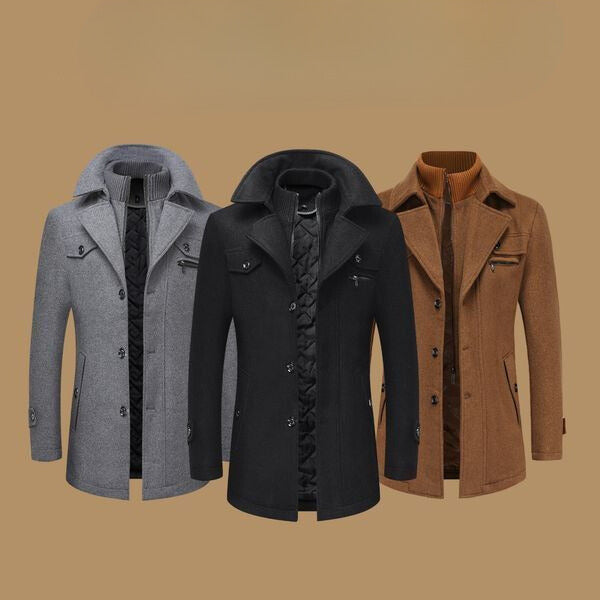 Randall | Men's Double-Breasted Pea Coat - Image 10