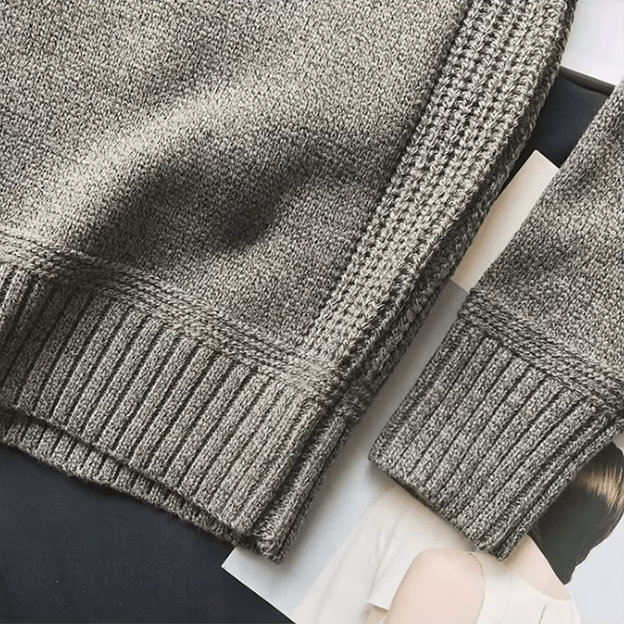 Floyd | Men's Crew Neck Elbow Patch Sweater - Image 2