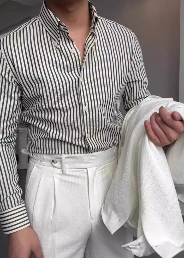 Tomas | Men's Long Sleeve Button-Down Shirt - Image 4