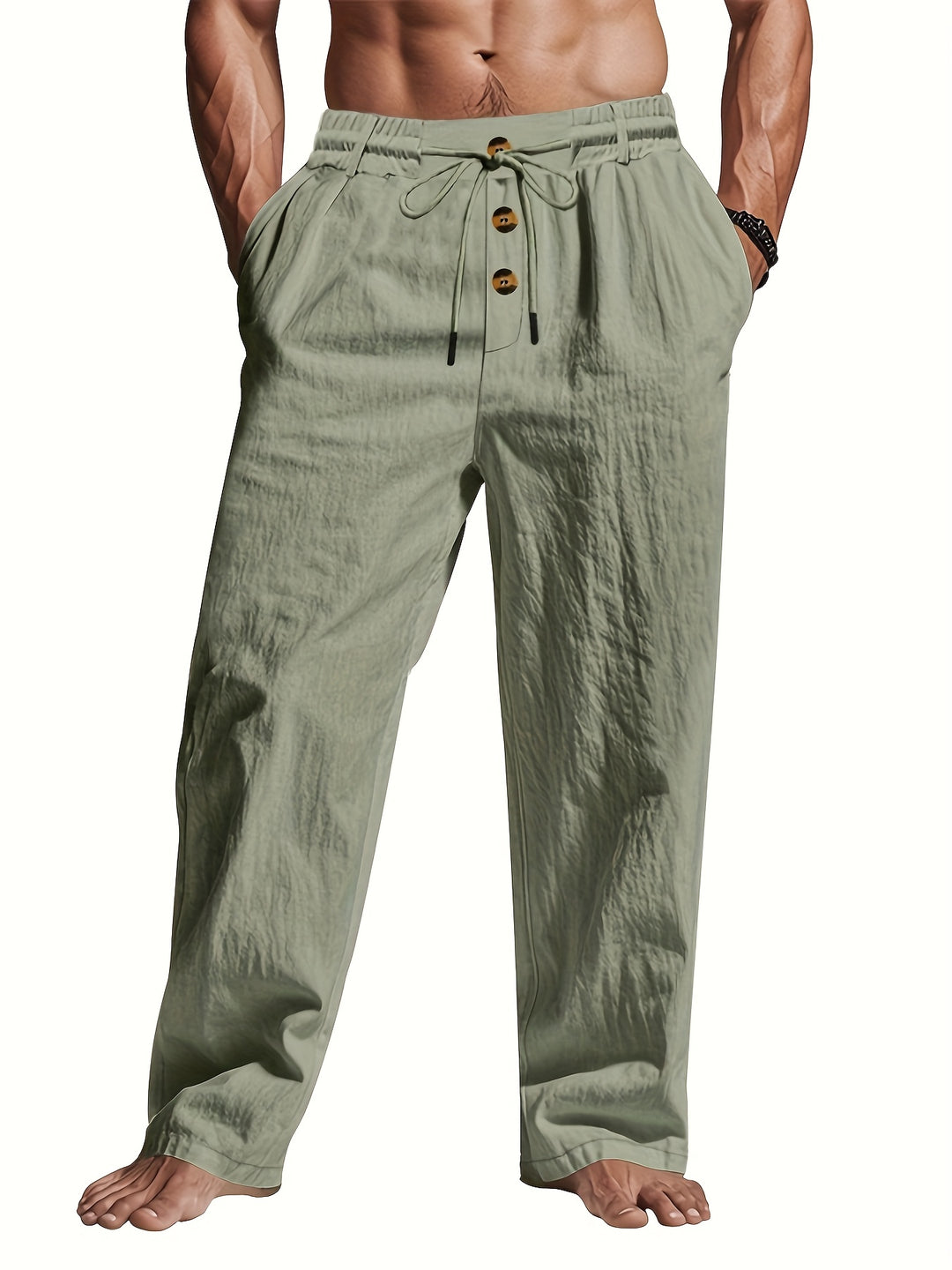 Christopher | Comfortable Linen Drawstring Pants for Style & Versatility - Image 5