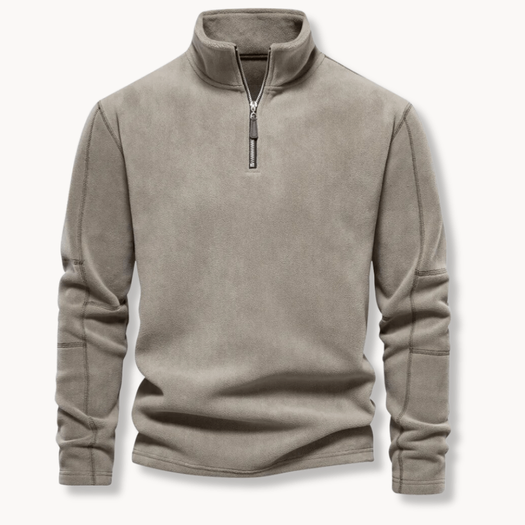 Mathew | Men's Half-Zip Long Sleeve Pullover Sweater - Image 3