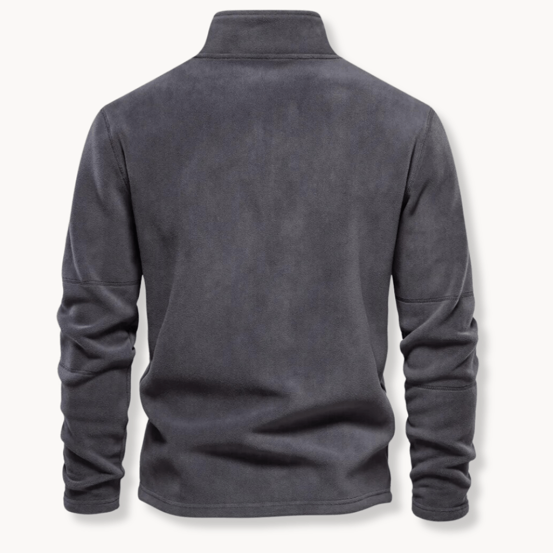 Mathew | Men's Half-Zip Long Sleeve Pullover Sweater - Image 4