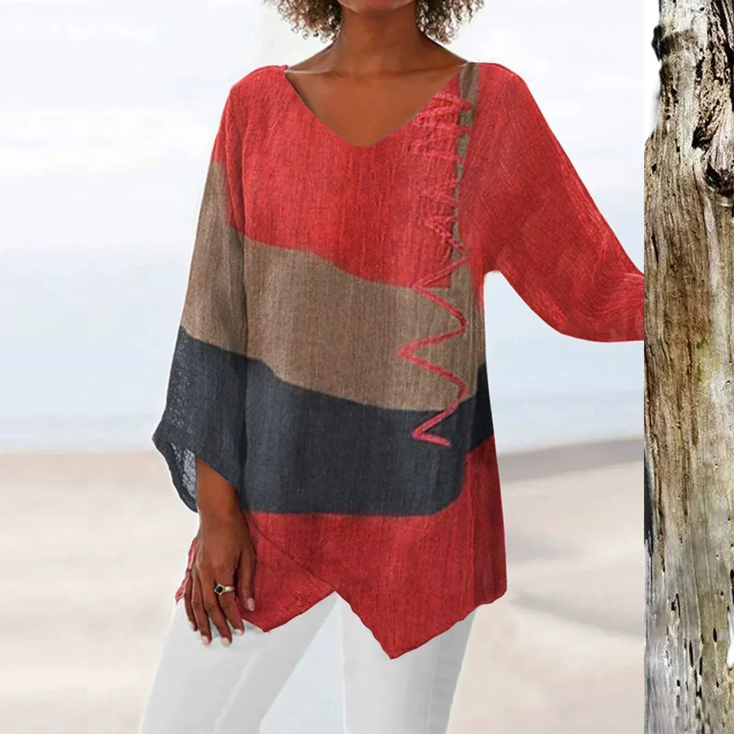 Helene beau | Stylish Blouse with Leopard Print - Image 1