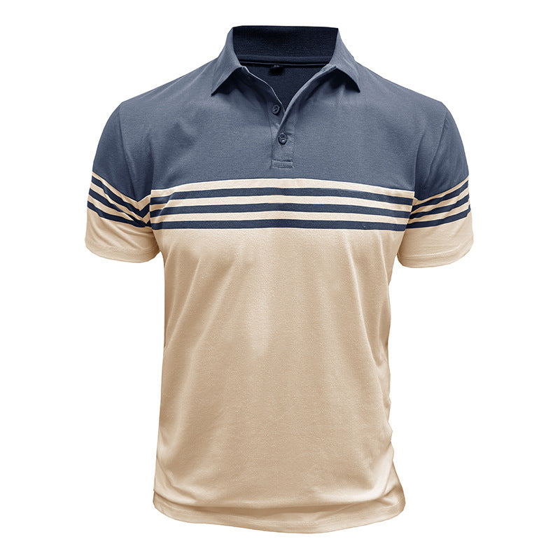Joe | Men's Color Block Short Sleeve Polo Shirt - Image 2