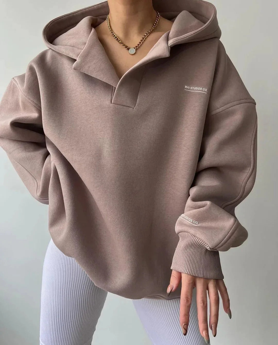 Candice | Women's Oversized Pullover Hoodie - Image 11