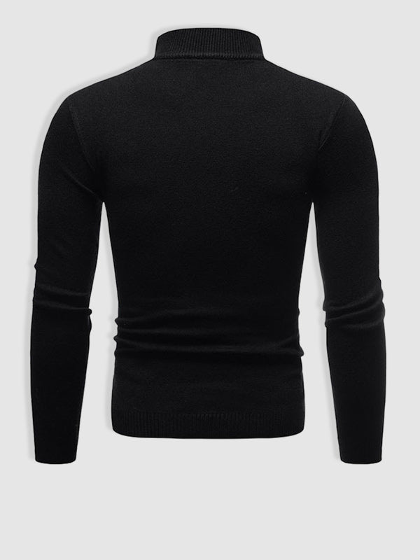 Darryl | Men's Slim-Fit Turtleneck Pullover Sweater - Image 2