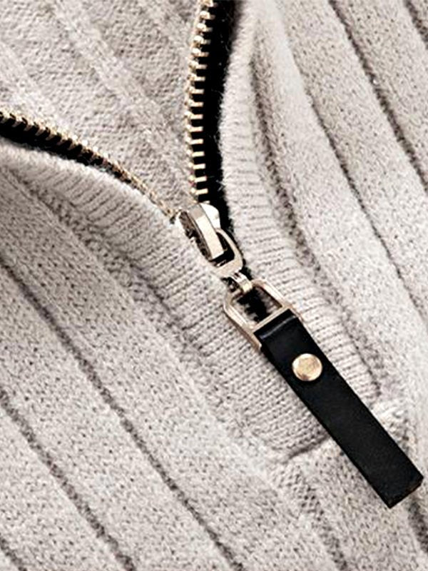 Reed | Men's Half-Zip Ribbed Sweater - Image 5
