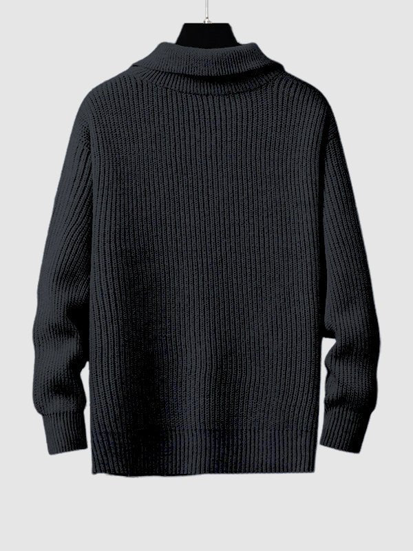 Newton | Men's Quarter Zip Knit Sweater - Image 9