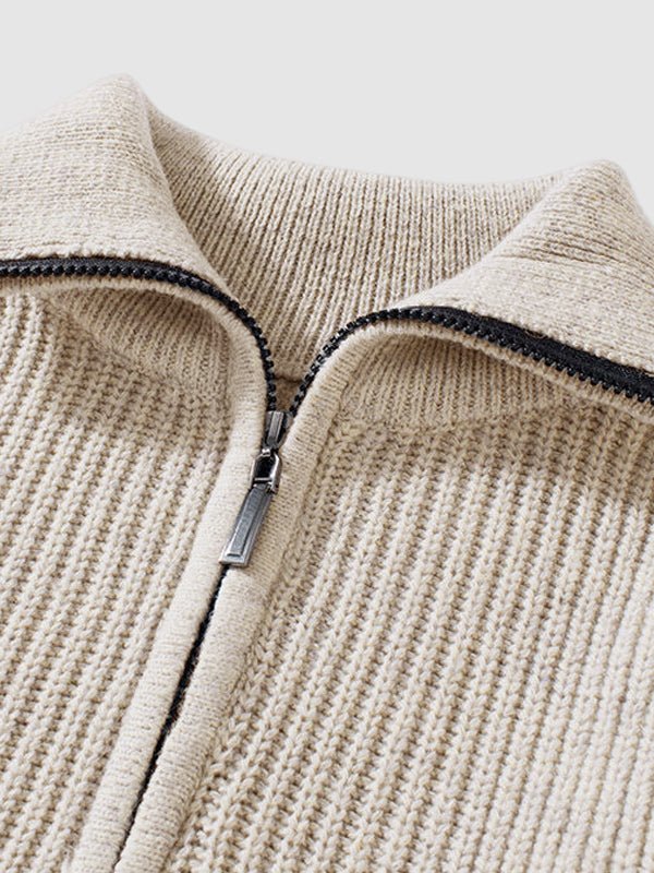 Newton | Men's Quarter Zip Knit Sweater - Image 12