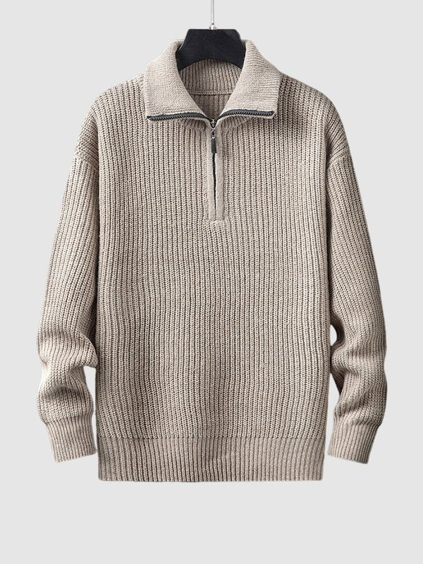 Newton | Men's Quarter Zip Knit Sweater - Image 10