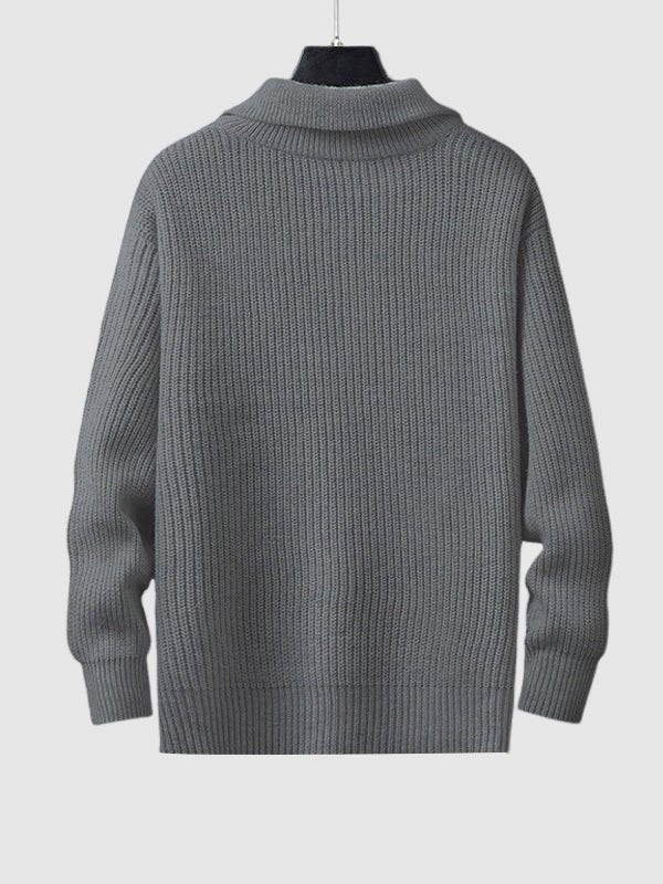 Newton | Men's Quarter Zip Knit Sweater - Image 15