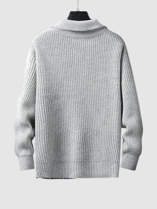 Newton | Men's Quarter Zip Knit Sweater - Image 2