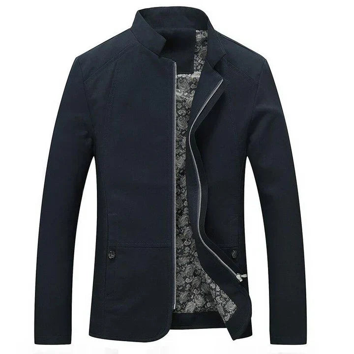 Cedric | Men's Slim-Fit Lightweight Zip Up Jacket - Image 4