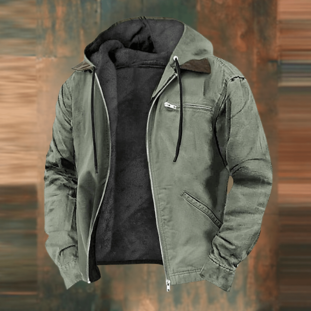 George | Men's Hooded Zip Up Jacket - Image 4