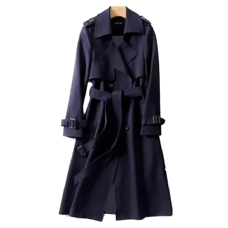 Bella | Women's Belted Double Breasted Trench Coat - Image 6