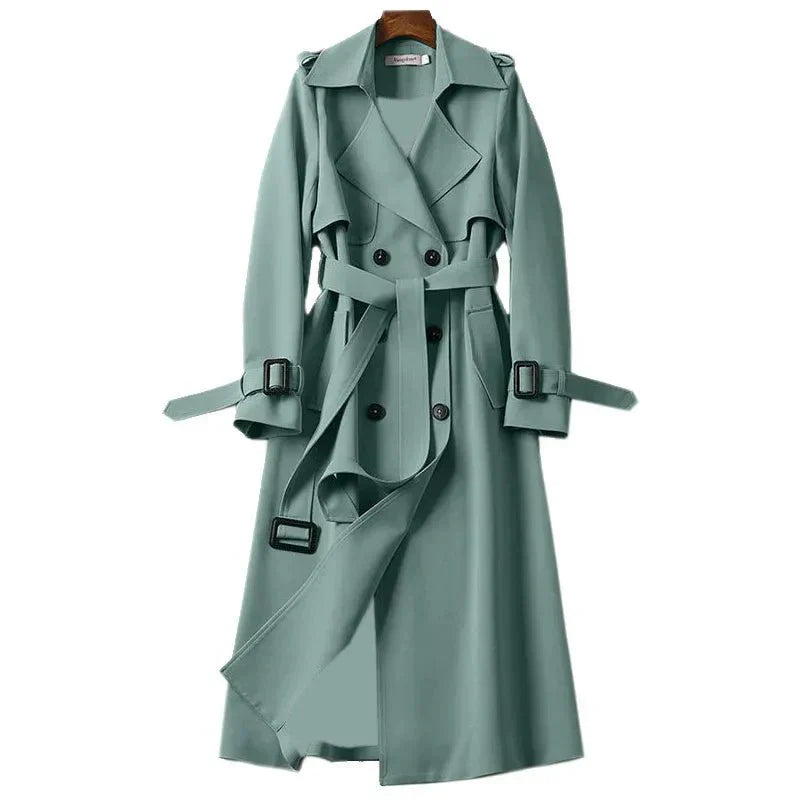 Bella | Women's Belted Double Breasted Trench Coat - Image 5
