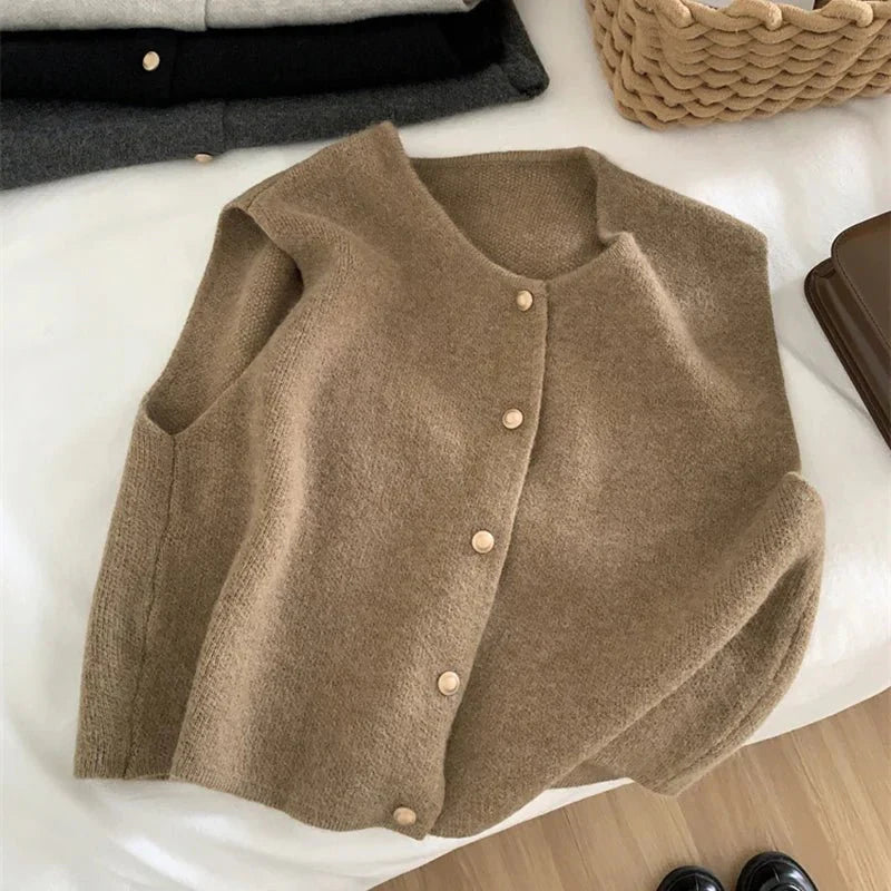 Marlene | Women's Button-Front Knit Sweater Vest - Image 2