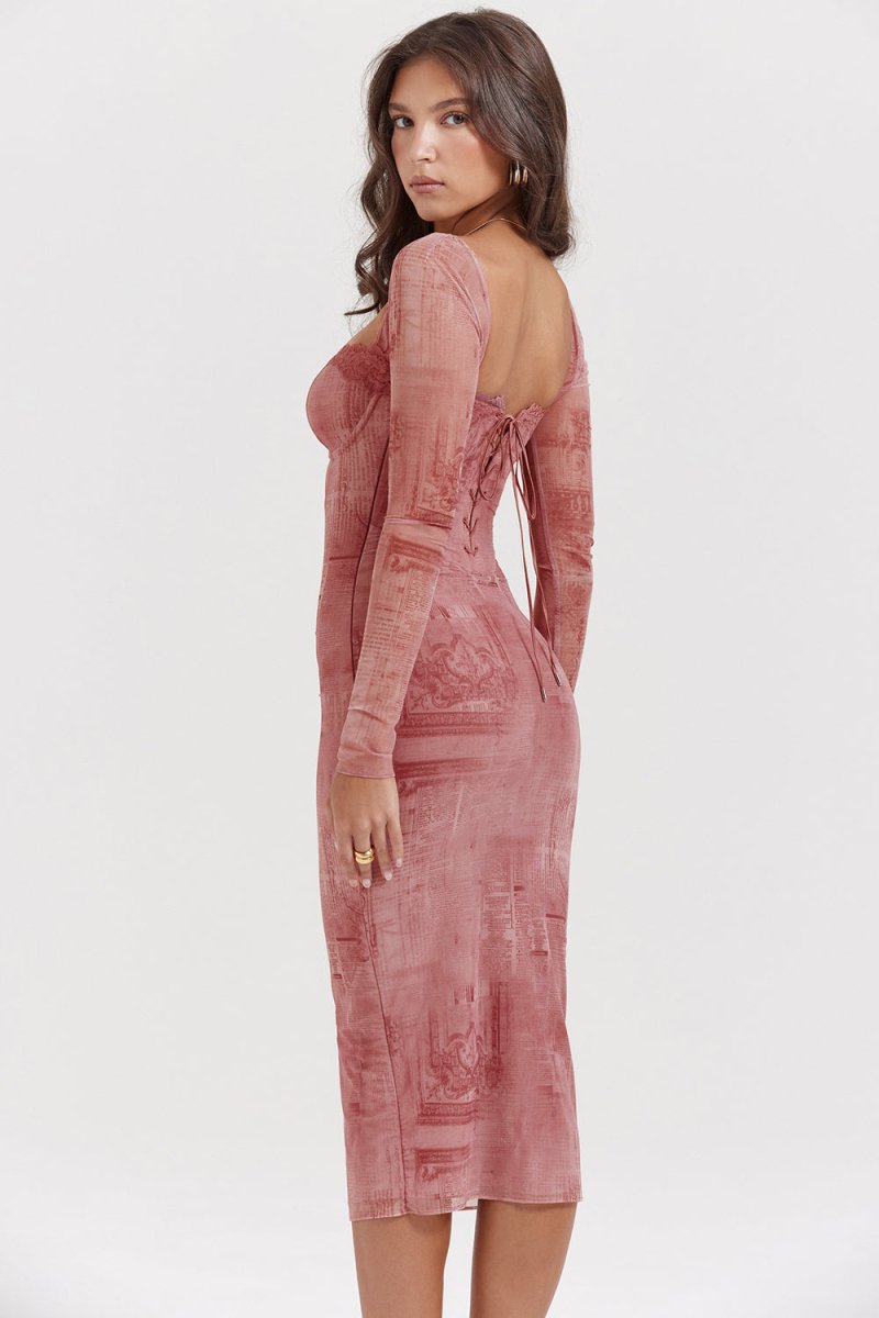 Piper | Elegant Pink Dress for Women - Image 4