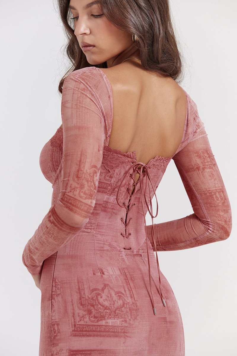 Piper | Elegant Pink Dress for Women - Image 7