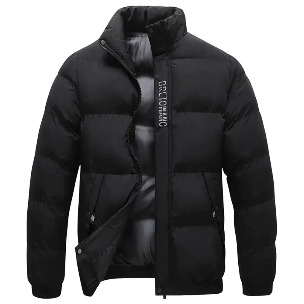 Omar | Men's Stand Collar Zip-Up Puffer Jacket - Image 2