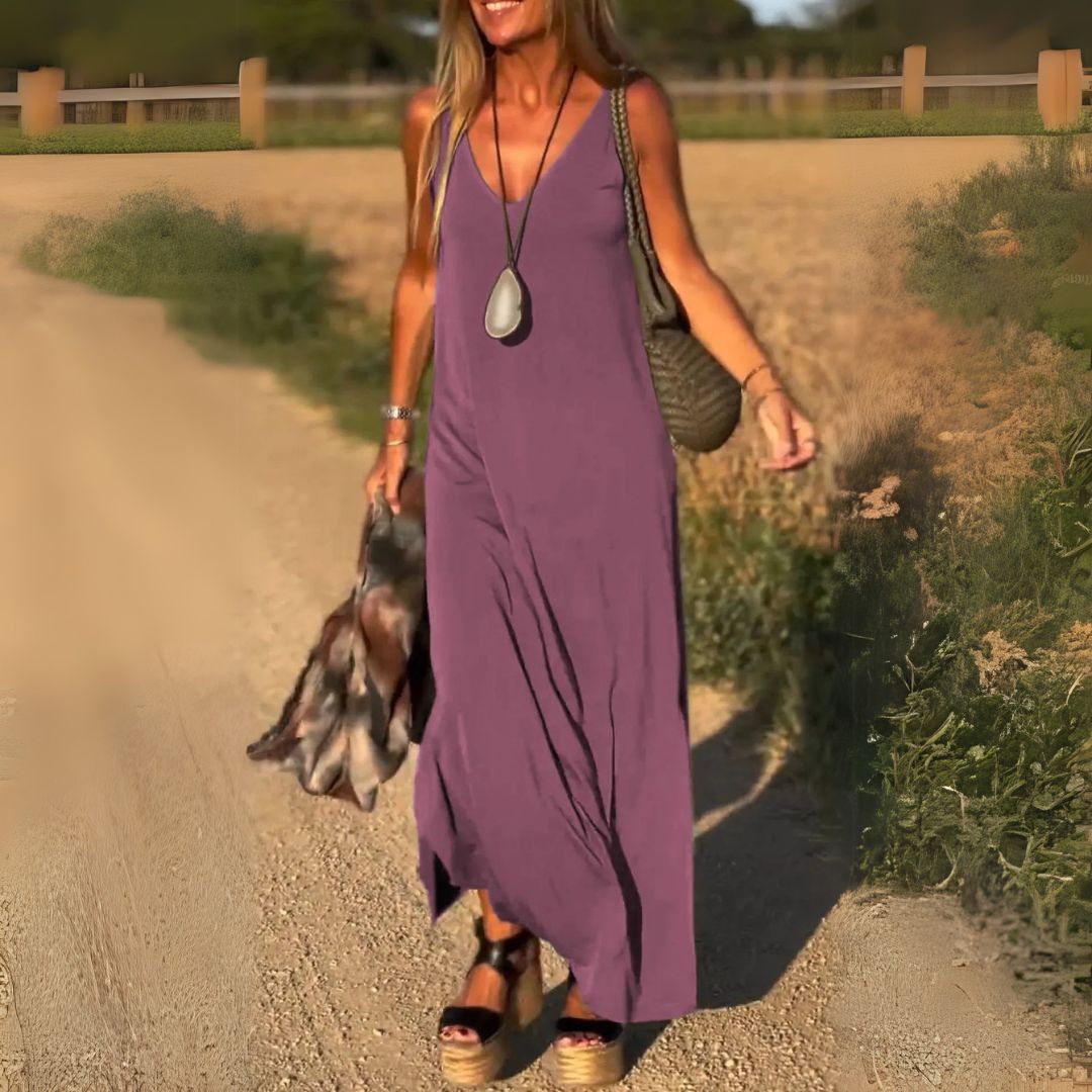Lana | Elegant Amber Maxi Dress for Every Occasion - Image 6