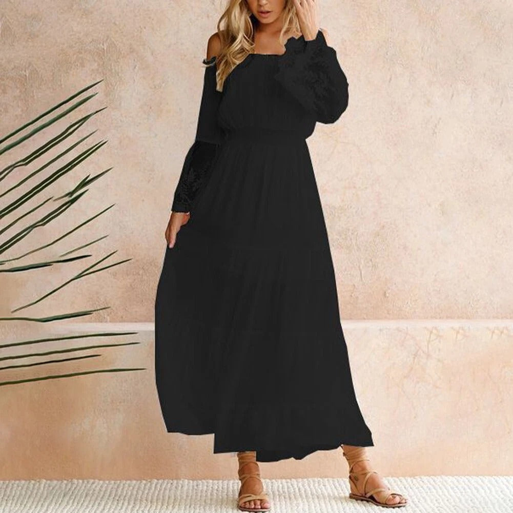 Dorothy | Ethereal Maxi Off-Shoulder Dress for Elegant Women - Image 4