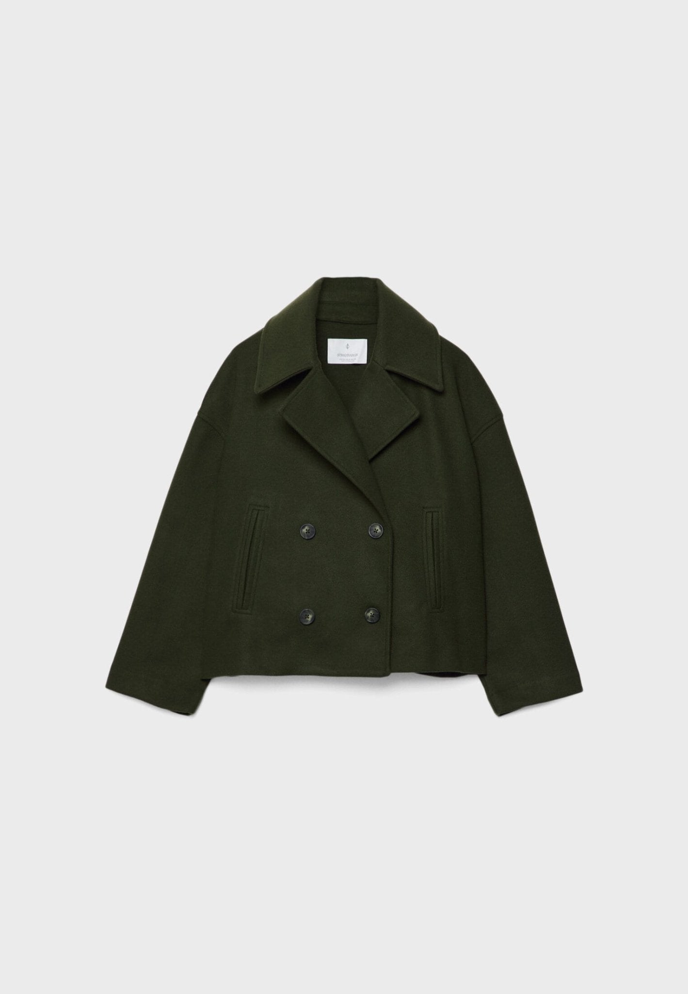 April | Women's Oversized Double-Breasted Short Jacket - Image 8