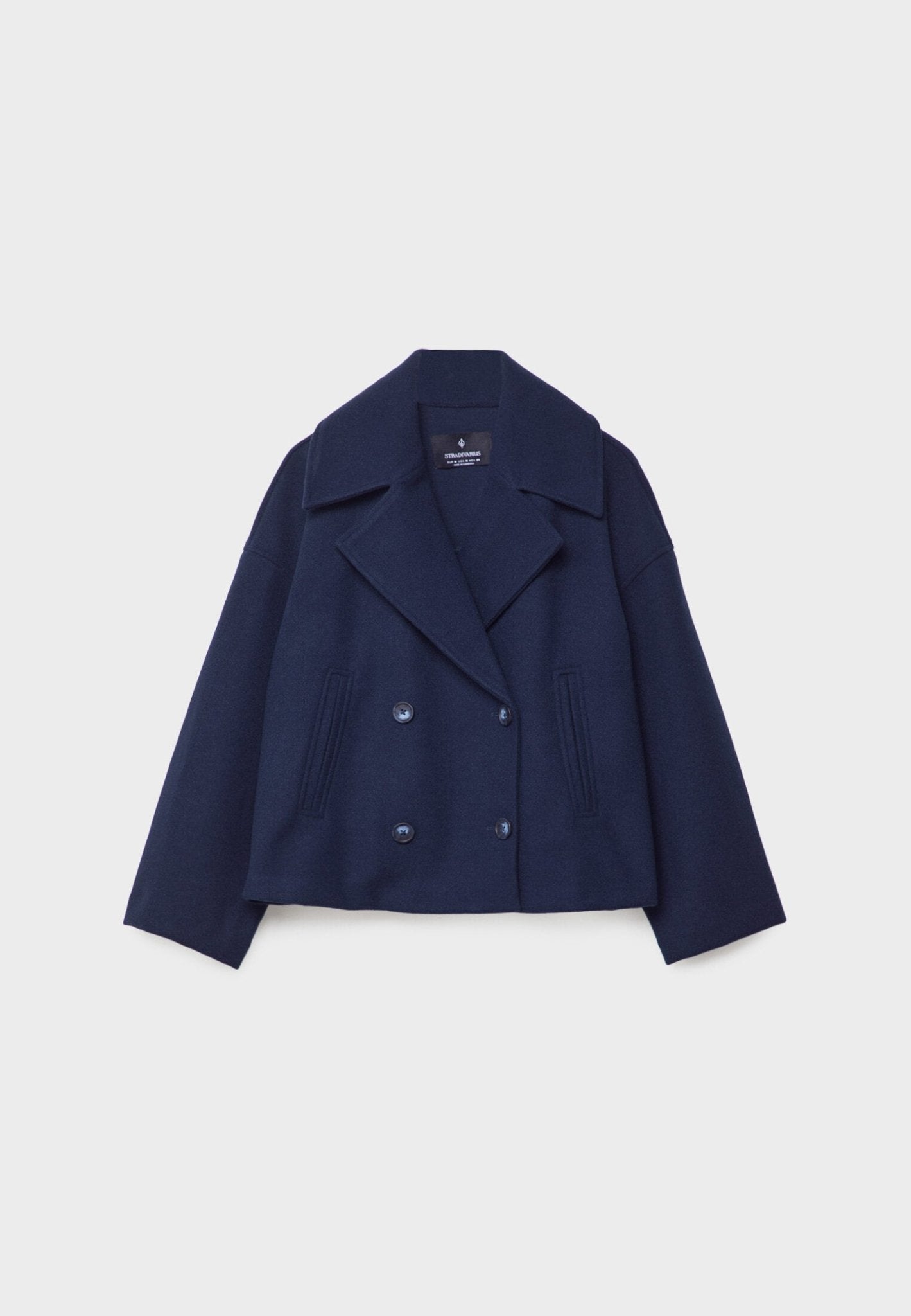 April | Women's Oversized Double-Breasted Short Jacket - Image 14