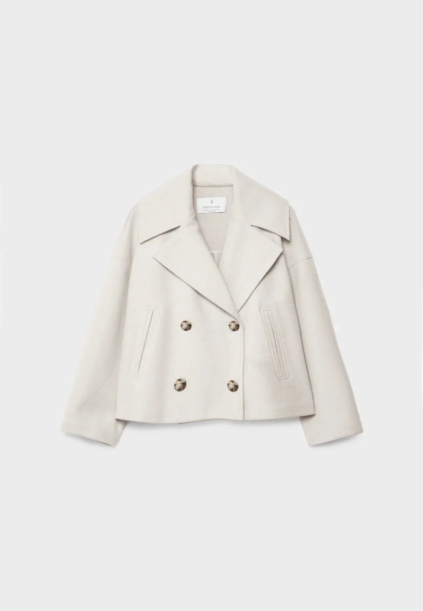 April | Women's Oversized Double-Breasted Short Jacket - Image 2