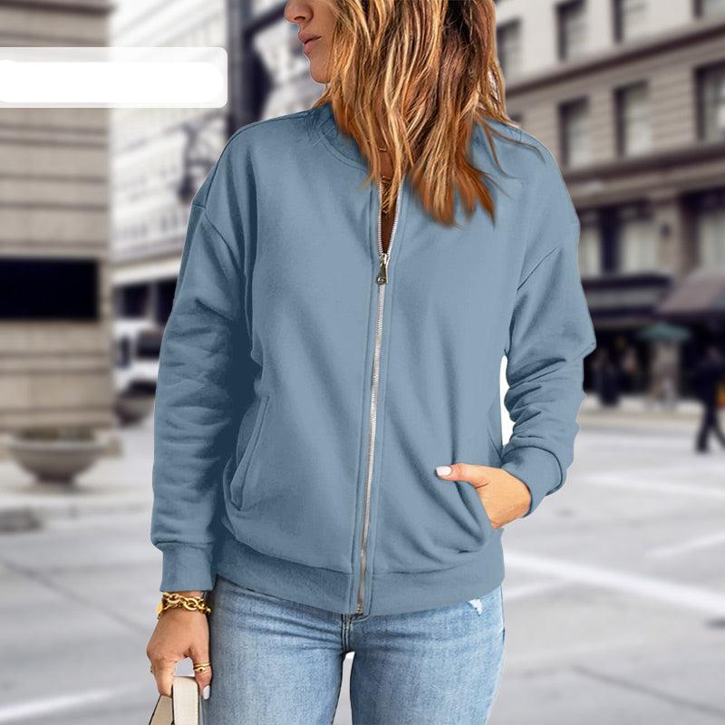 Scarlett | Women's Zip-Up Bomber Jacket - Image 2