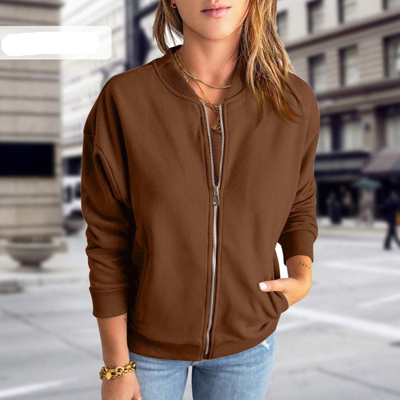 Scarlett | Women's Zip-Up Bomber Jacket - Image 4