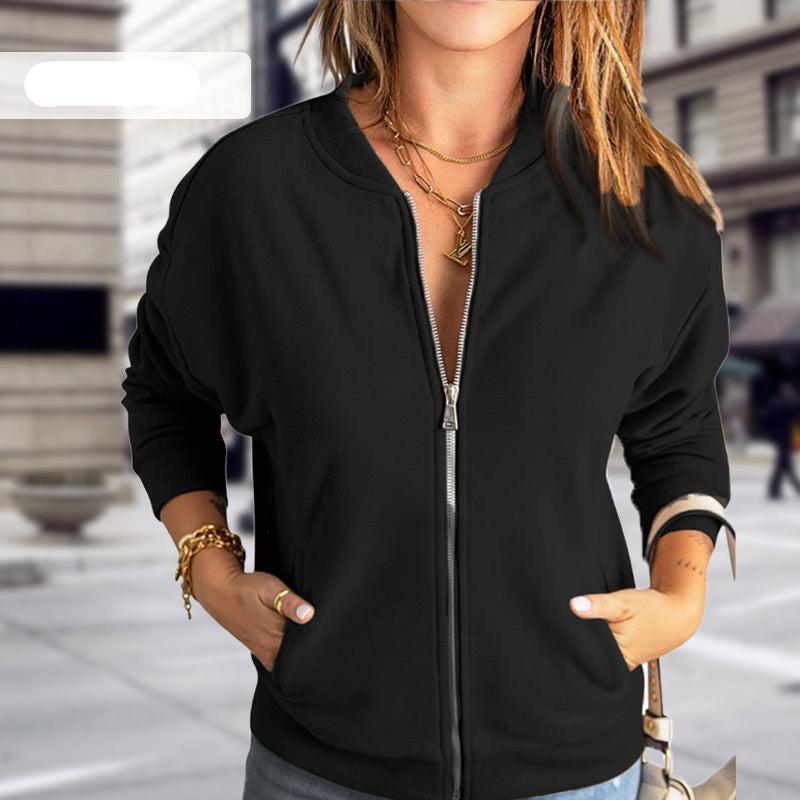 Scarlett | Women's Zip-Up Bomber Jacket - Image 6