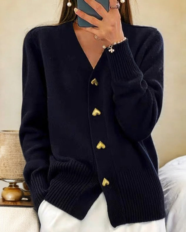 Chelsea | Women's V-Neck Cardigan Sweater - Image 5