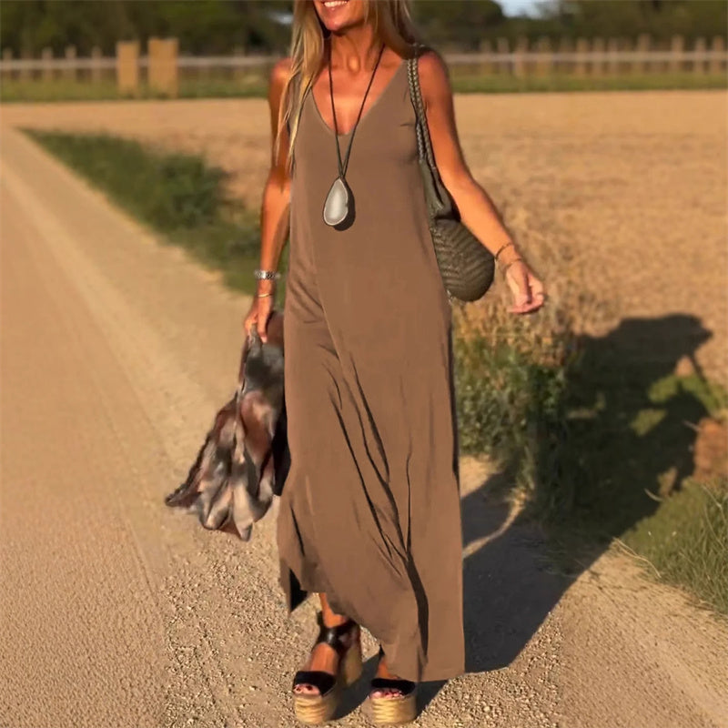 Lana | Elegant Amber Maxi Dress for Every Occasion - Image 4