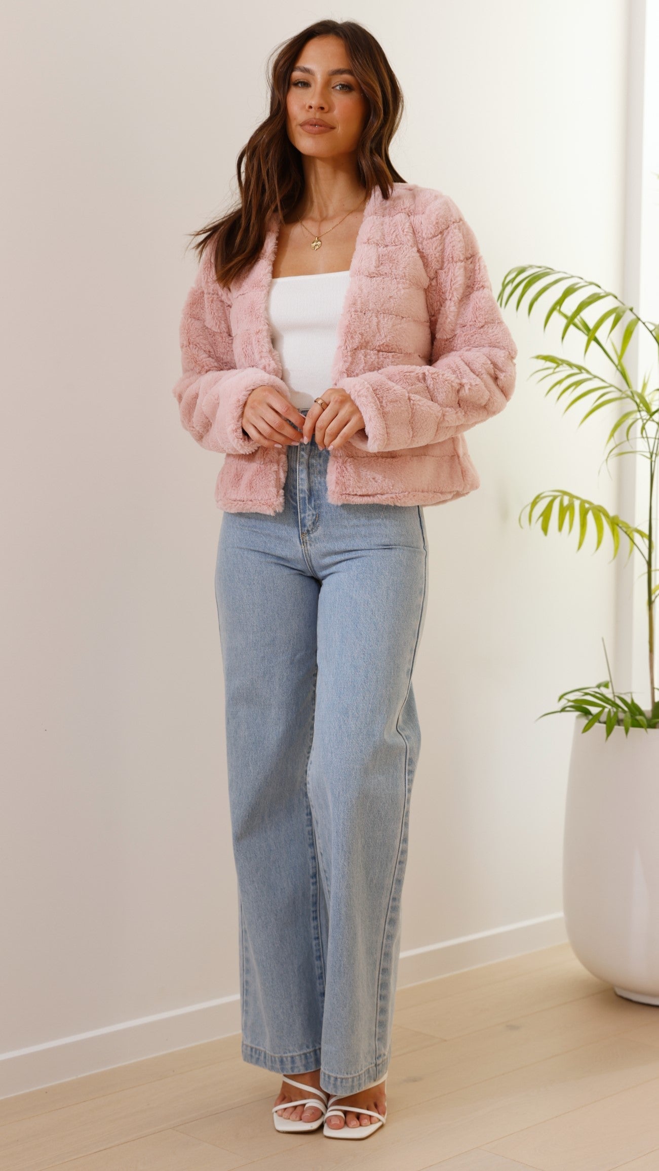 Nancy | Women's Cropped Faux Fur Jacket - Image 22