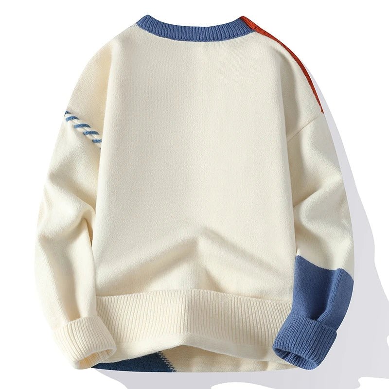 John | Men's Color Block Knit Sweater - Image 4