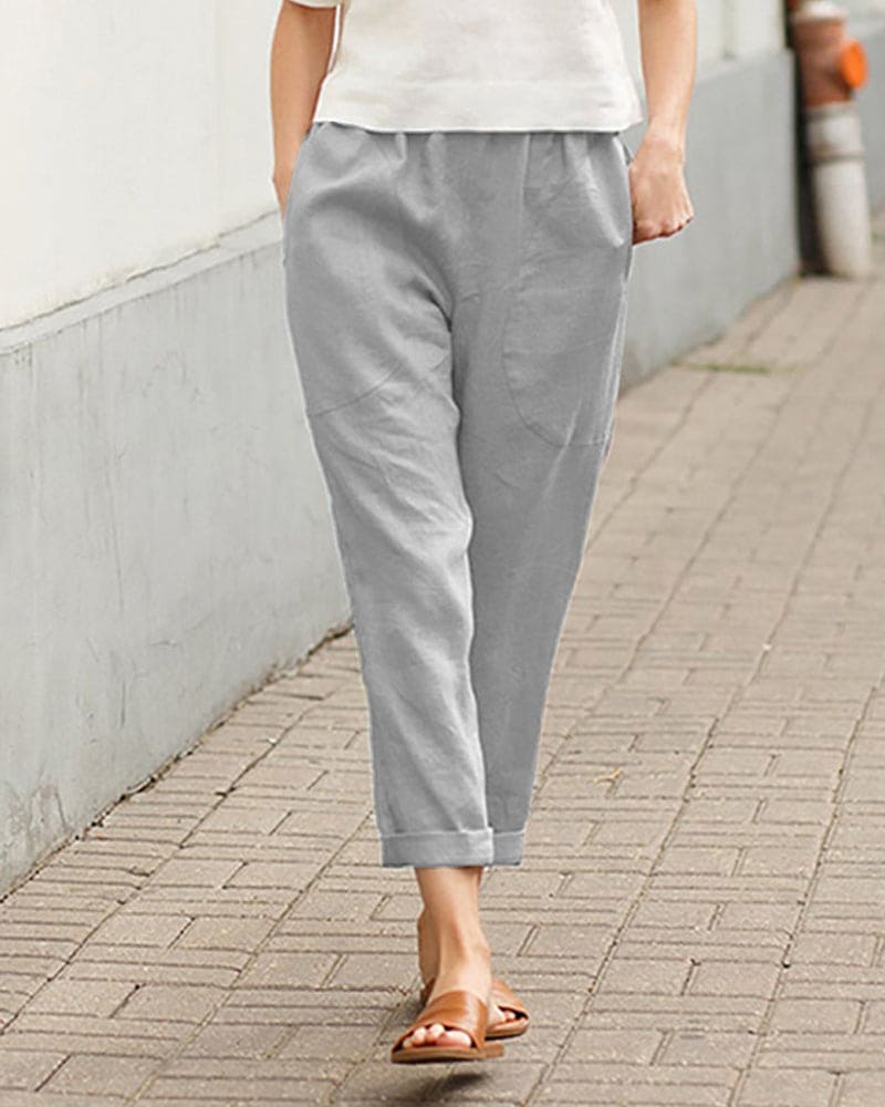 Diane | Relaxed Fit Lightweight Pants - Breathable and Comfortable - Image 2