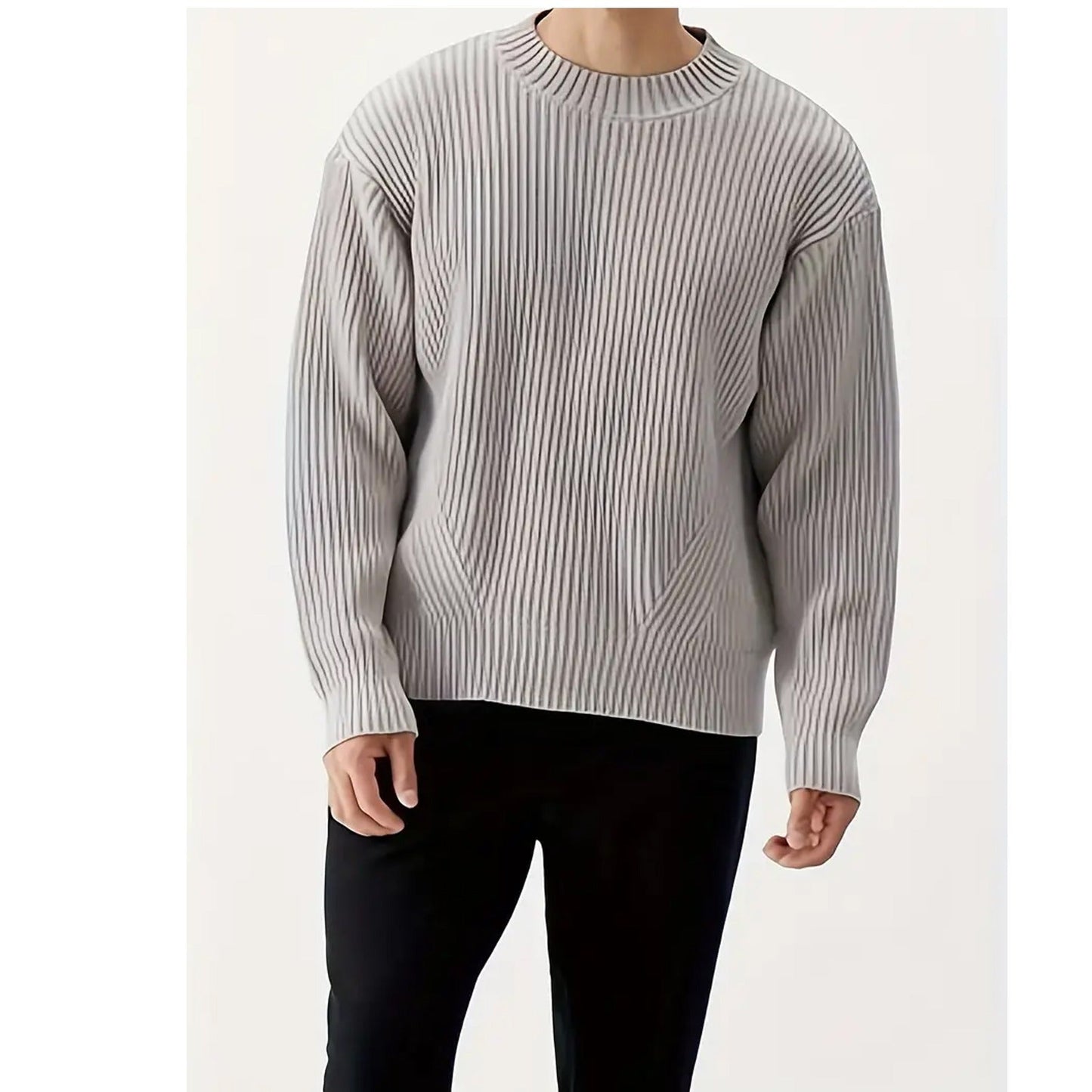 Reggie | Men's Relaxed Fit Crewneck Sweater - Image 6