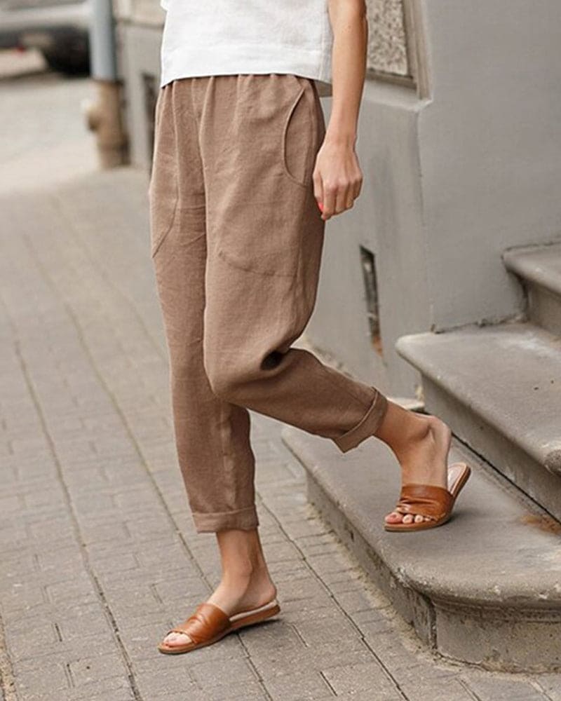Diane | Relaxed Fit Lightweight Pants - Breathable and Comfortable - Image 6
