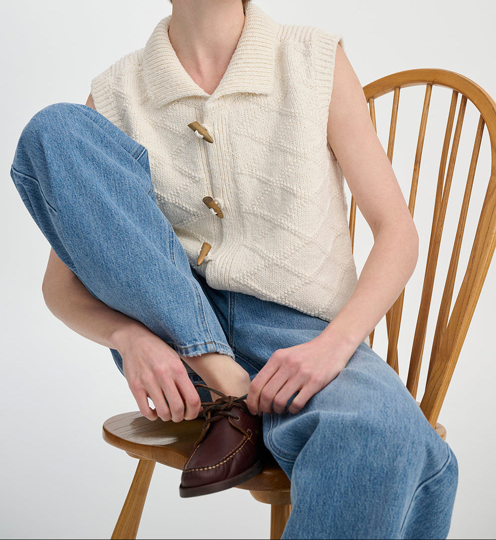 Susan | Women's Button Front Knitted Vest