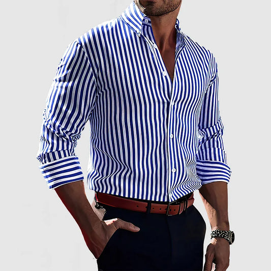 Frederick | Striped Cotton Shirt - Timeless Elegance and Comfort - Image 1
