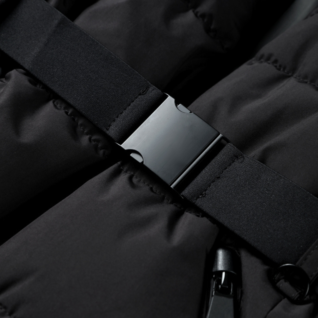 Riley | Women's Hooded Belted Puffer Jacket - Image 11