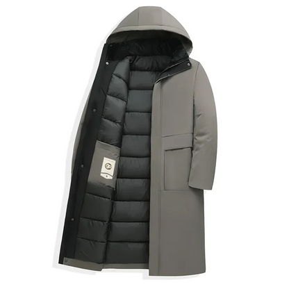 Jim | Men's Hooded Long Coat - Image 4